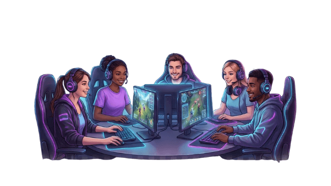 Users play toggether